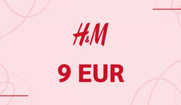 H and M Gift Card 9 EUR