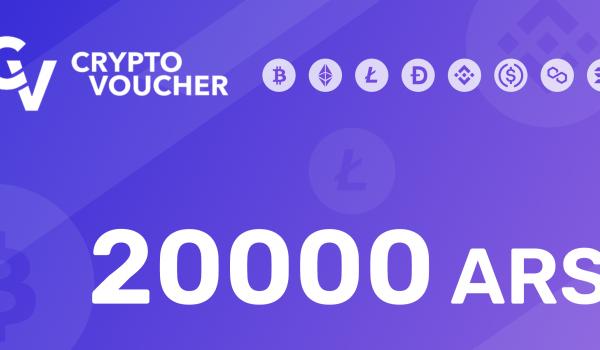 Crypto Voucher Gift Card 20000 ARS