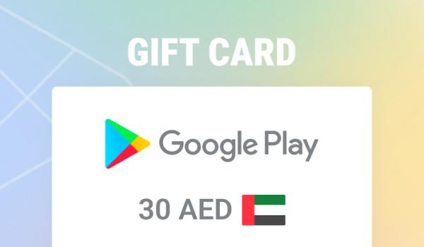 Google Play Gift Card 30 AED