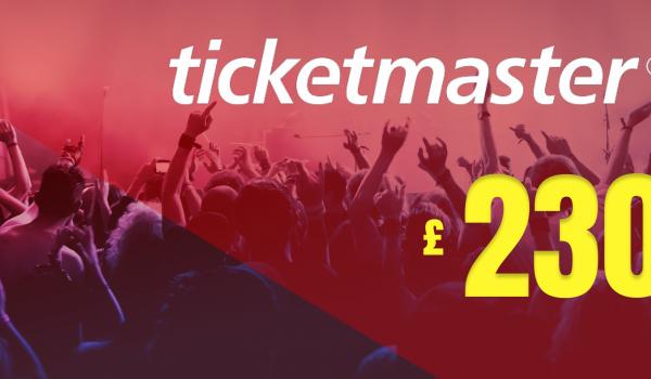Ticketmaster Gift Card 230 GBP