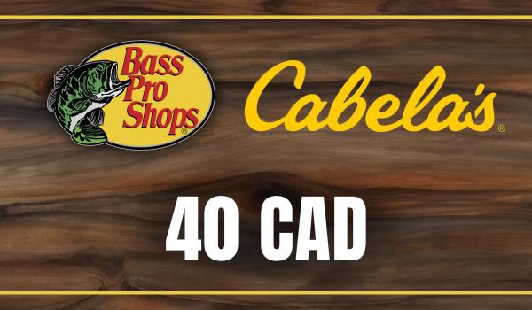 Bass Pro and Cabelas Gift Card 40 CAD