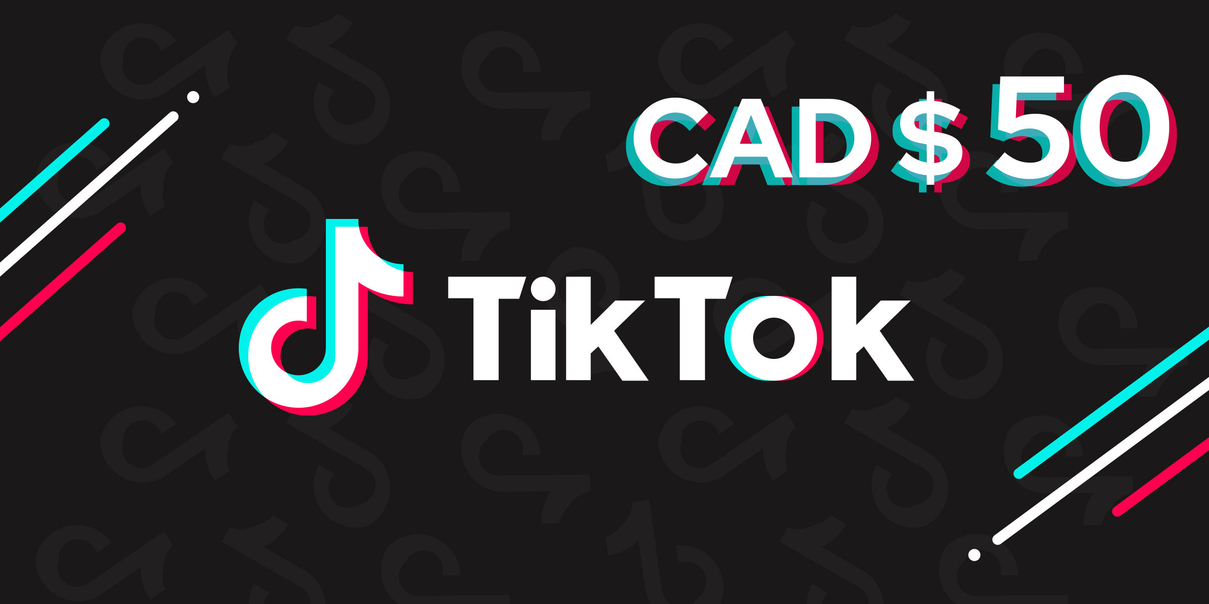 TikTok Gift Card 50 CAD
