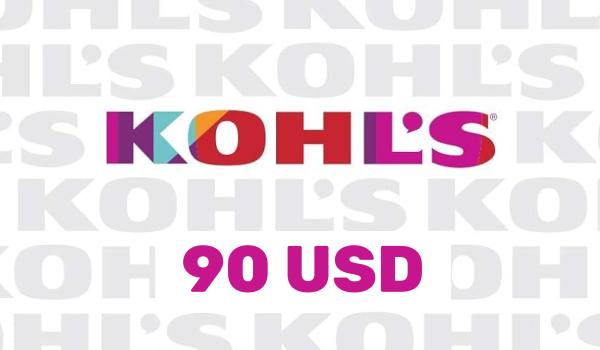 Kohls Gift Card 90 USD