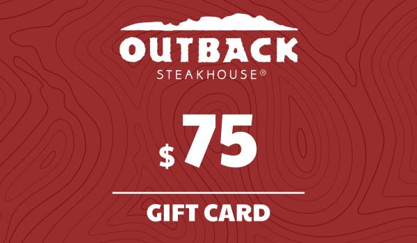 Outback Steakhouse Gift Card 75 USD