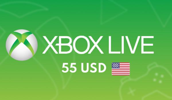 XBOX Live Gift Card 55 USD
