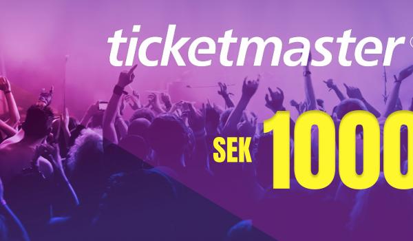 Ticketmaster Gift Card 1000 SEK