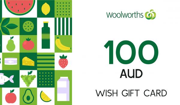 Woolworths WISH Gift Card 100 AUD