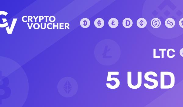 CRYPTO VOUCHER LTC 5 USD
