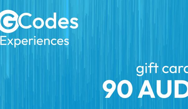 GCodes Global Experiences Gift Card 90 AUD
