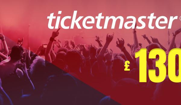Ticketmaster Gift Card 130 GBP