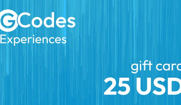 GCodes Global Experiences Gift Card 25 USD