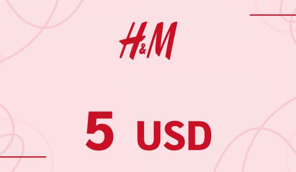 H and M Gift Card 5 USD