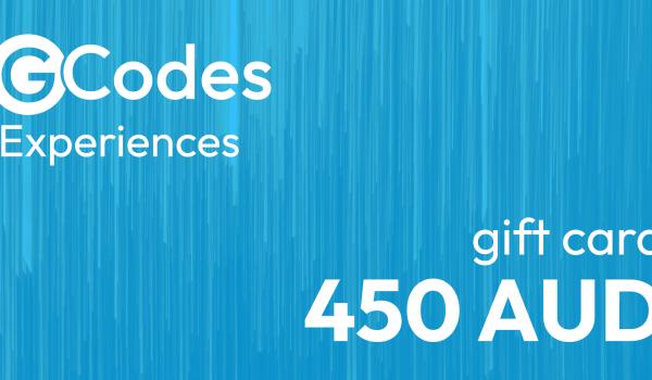 GCodes Global Experiences Gift Card 450 AUD
