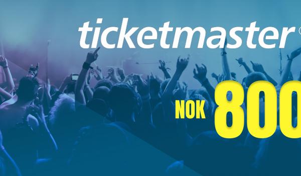 Ticketmaster Gift Card 800 NOK