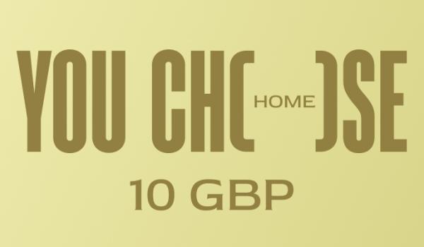 You Choose Home Gift Card 10 GBP