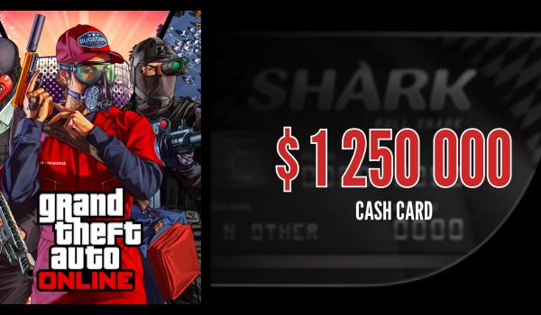 Grand Theft Auto Online Great White Shark Cash Card 1 250 000 (DLC)