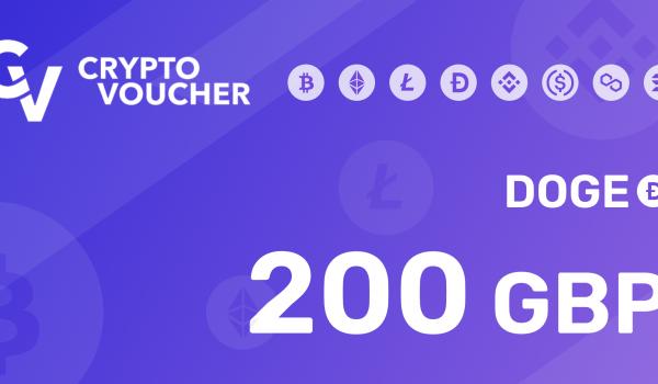 Crypto Voucher Doge 200 GBP