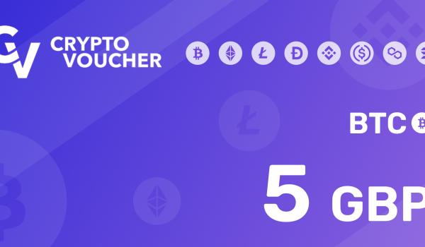 Crypto Voucher BTC 5 GBP