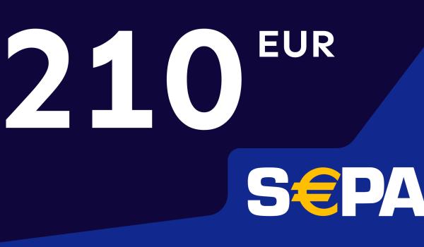 SEPA Gift Card 210 EUR