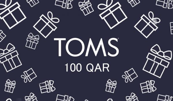 TOMS Gift Card 100 QAR