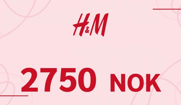 H and M Gift Card 2750 NOK