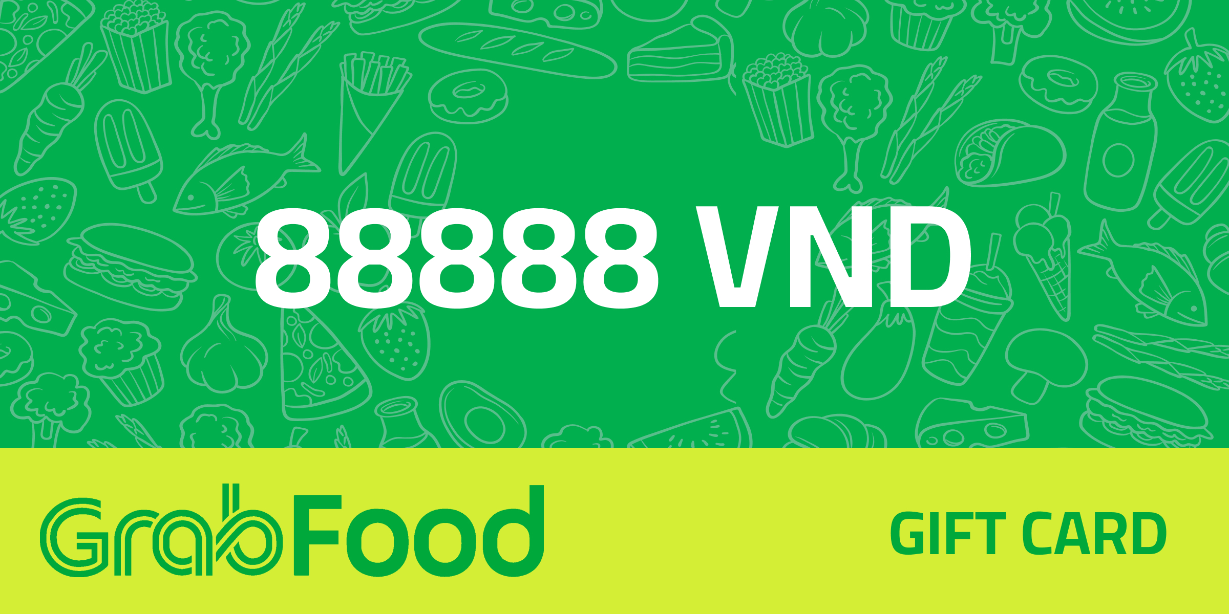 GrabFood Gift Card 88888 VND