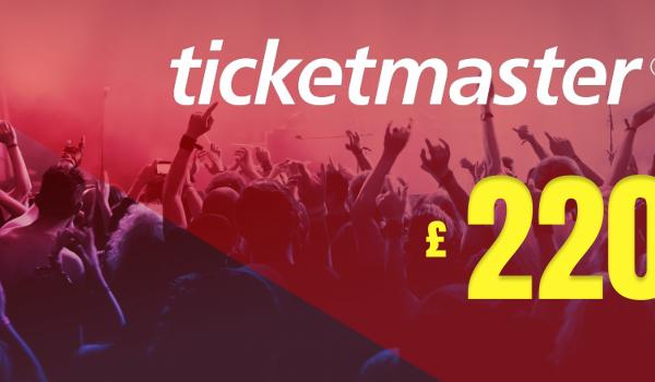 Ticketmaster Gift Card 220 GBP