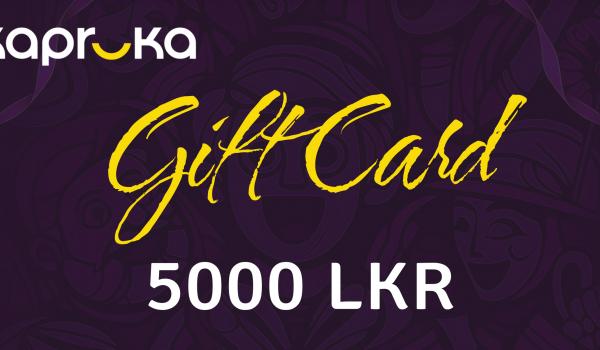 Kapruka Gift Card 5000 LKR