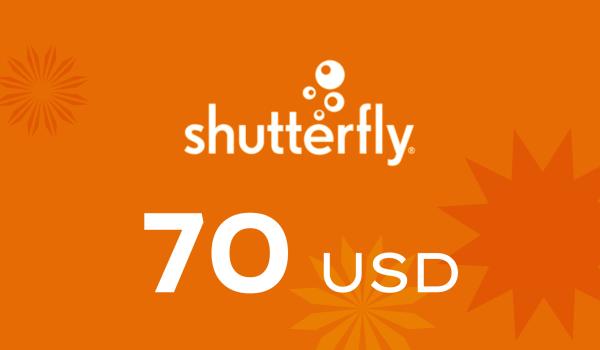 Shutterfly Gift Card 70 USD