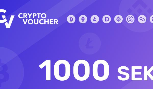 Crypto Voucher Gift Card 1000 SEK