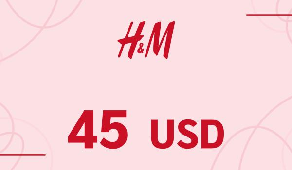 H and M Gift Card 45 USD