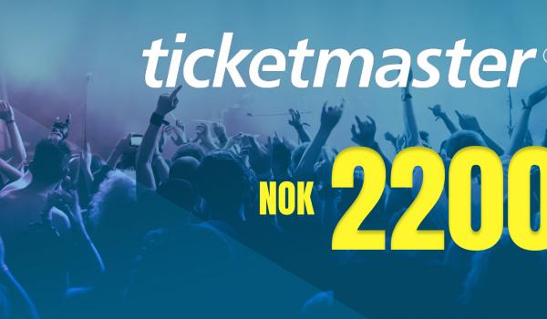 Ticketmaster Gift Card 2200 NOK