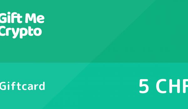 Gift Me Crypto Gift Card 5 CHF