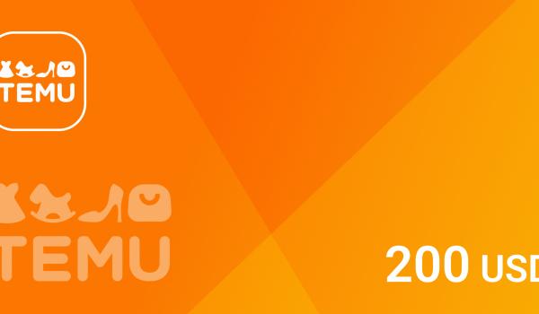 Temu Gift Card 200 USD