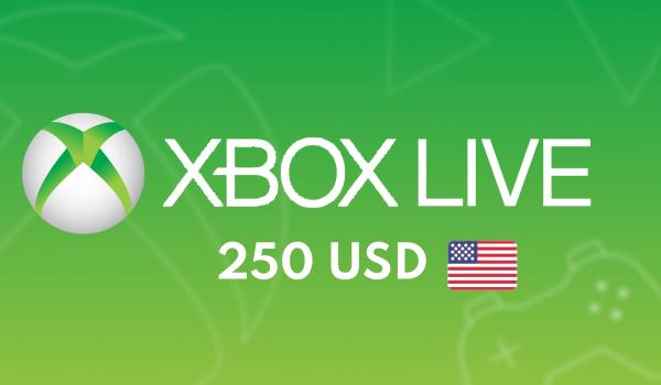 XBOX Live Gift Card 250 USD
