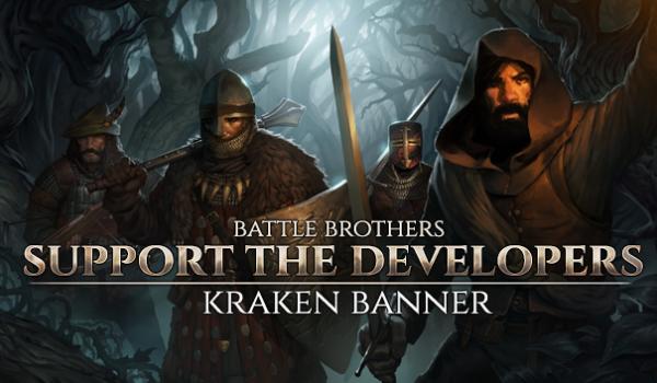 Battle Brothers Support the Developers and Kraken Banner (PC)