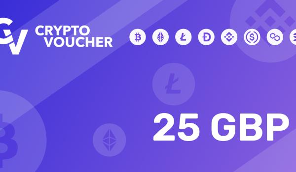 Crypto Voucher Gift Card 25 GBP