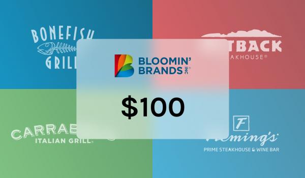 Bloomin Brands Gift Card 100 USD