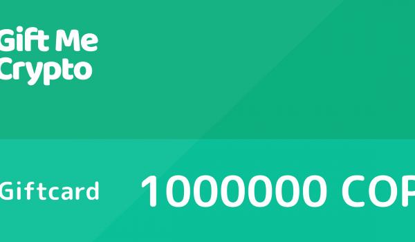 Gift Me Crypto Gift Card 1000000 COP