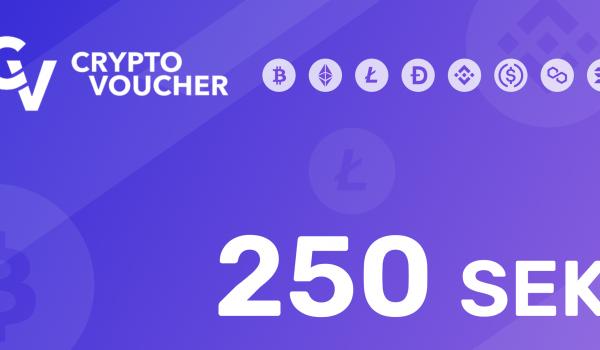 Crypto Voucher Gift Card 250 SEK