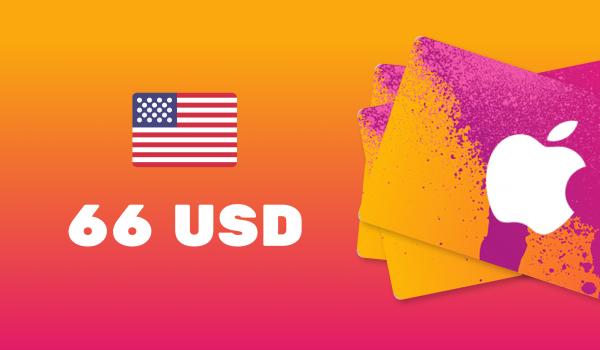 Apple iTunes Gift Card 66 USD
