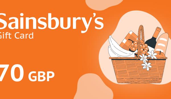 Sainsburys Gift Card 70 GBP