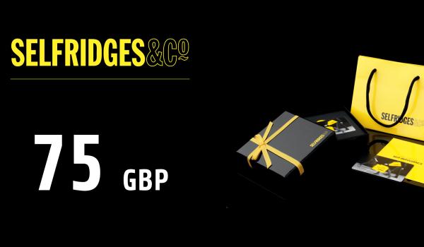 Selfridges Gift Card 75 GBP