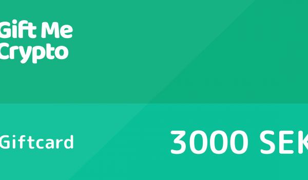 Gift Me Crypto Gift Card 3000 SEK