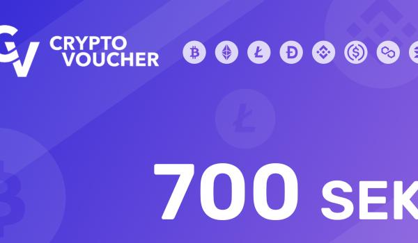 Crypto Voucher Gift Card 700 SEK