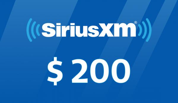 SiriusXM Gift Card 200 USD