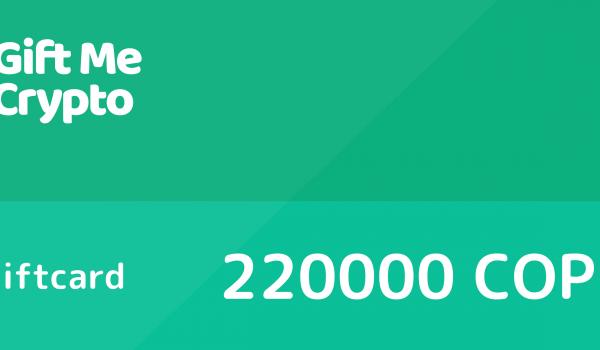 Gift Me Crypto Gift Card 220000 COP