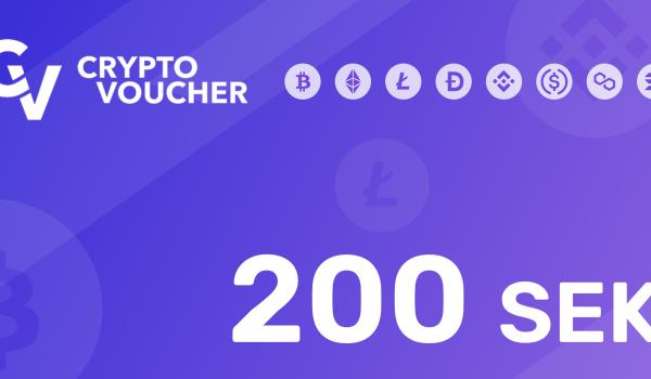 Crypto Voucher Gift Card 200 SEK