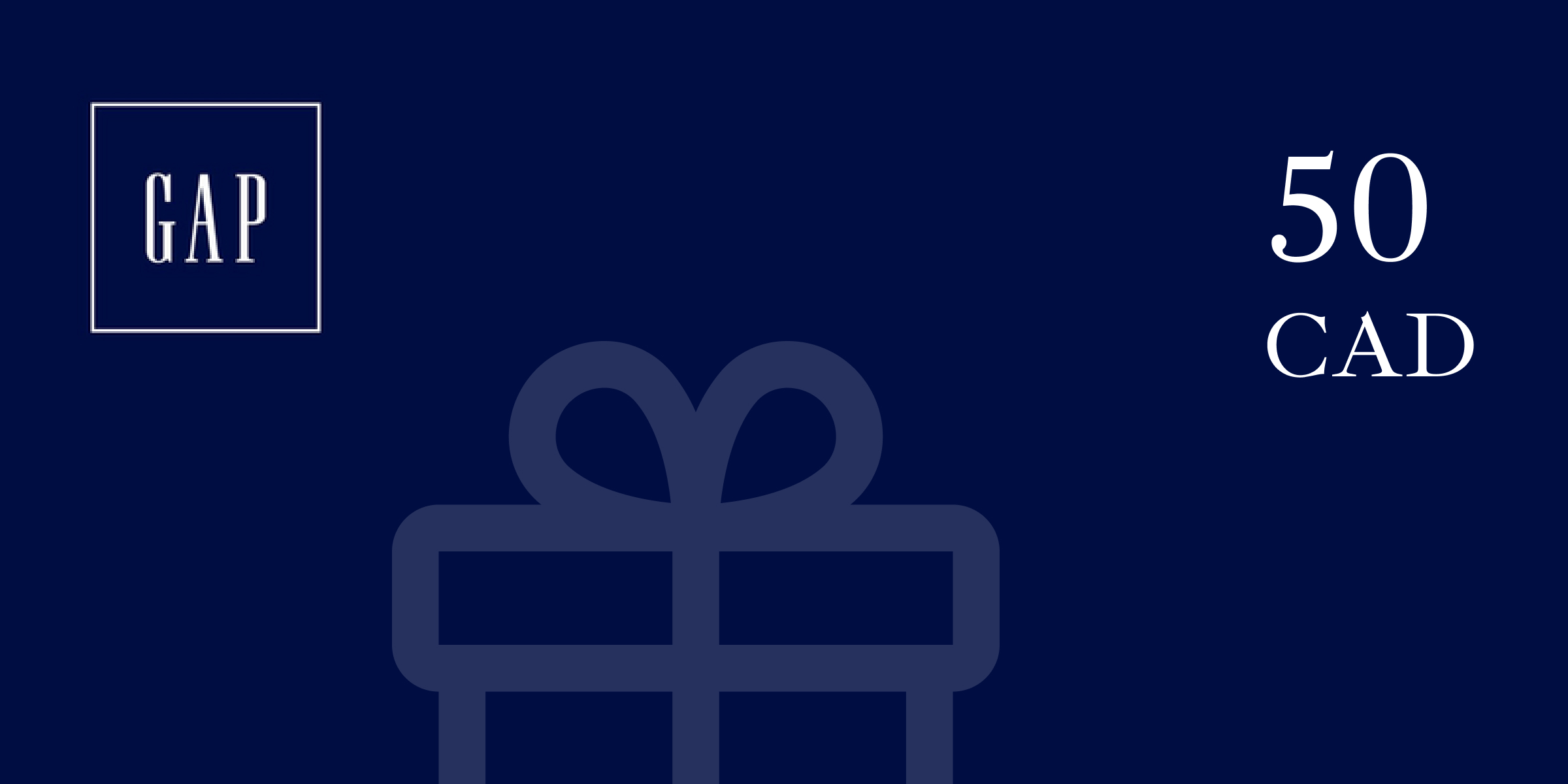 Gap Gift Card 50 CAD