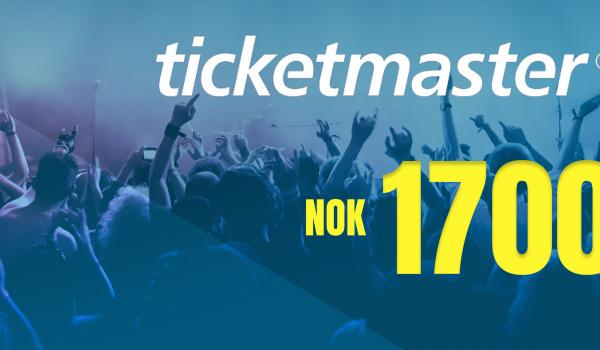 Ticketmaster Gift Card 1700 NOK